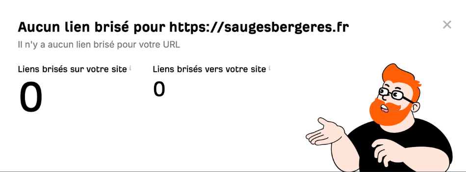 maintenance liens cassés